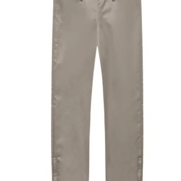 Essentials Gray Dress Pants Lightweight Straight Leg